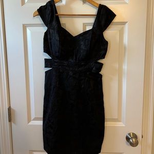 Cut out XOXO black sexy dress